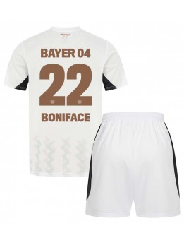 Detské Futbalové oblečenie Bayer Leverkusen Victor Boniface #22 2024-25 Krátky Rukáv - Preč (+ trenírky)